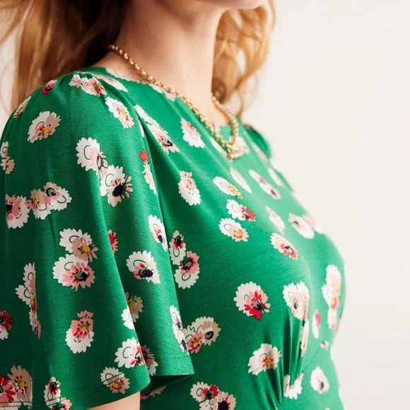 Boden Felicity Green Midi Dress - Picture 2 of 6